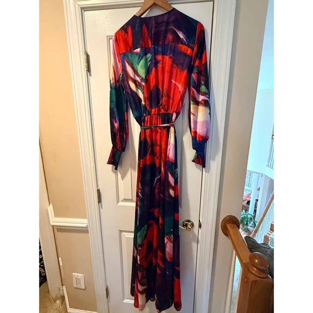 Multi-Colored Long NEW YORK & COMPANY Maxi-Dress Size M Tall